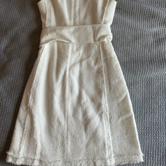 Theory Ivory Spring Boucle Belted Dress - Picture 2 of 2